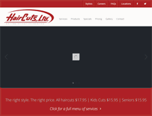 Tablet Screenshot of haircutsltd.com
